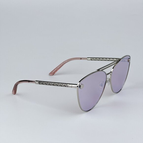 Versace VE2267 10007V BRAND NEW Sunglasses Silver Pink Mirror White Pilot Unisex - Picture 6 of 9
